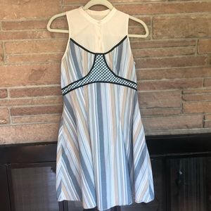 Free People Striped Retro Mini Dress